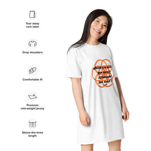 Load image into Gallery viewer, Gonorrhea  healing message T-shirt dress
