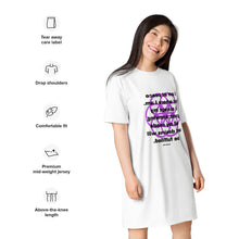 Load image into Gallery viewer, Itching (Pruritis) healing message T-shirt dress

