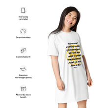 Load image into Gallery viewer, Nervousness healing message T-shirt dress
