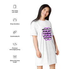 Load image into Gallery viewer, Scabies healing message T-shirt dress
