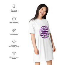 Load image into Gallery viewer, Senility healing message T-shirt dress
