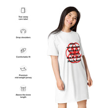 Load image into Gallery viewer, Scleroderma healing message T-shirt dress
