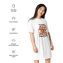 Load image into Gallery viewer, Urinary Infections (Cystitis, Pyelonephritis) healing message T-shirt dress
