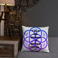 Load image into Gallery viewer, I am in the process of positive change basic Pillow
