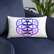 Load image into Gallery viewer, I am in the process of positive change basic Pillow
