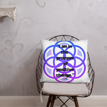 Load image into Gallery viewer, I am in the process of positive change basic Pillow

