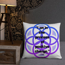 Load image into Gallery viewer, I am in the process of positive change basic Pillow
