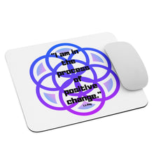 Load image into Gallery viewer, I am in the process of positive change mouse pad
