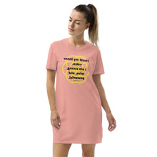 Load image into Gallery viewer, Solar plexus healing message T-shirt dress
