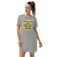 Load image into Gallery viewer, Solar plexus healing message T-shirt dress
