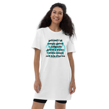 Load image into Gallery viewer, Multiple Sclerosis healing message t-shirt dress
