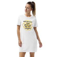 Load image into Gallery viewer, Solar plexus healing message T-shirt dress
