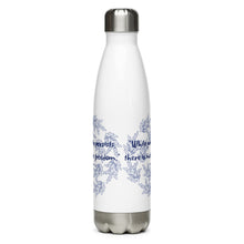 Load image into Gallery viewer, While poverty persists, there is no true freedom Stainless Steel Water Bottle
