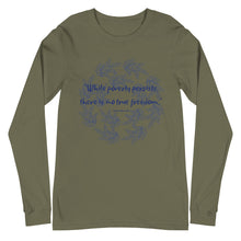 Load image into Gallery viewer, While poverty persists, there is no true freedom Unisex Long Sleeve Tee
