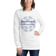 Load image into Gallery viewer, While poverty persists, there is no true freedom Unisex Long Sleeve Tee
