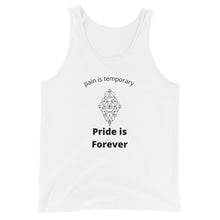 Load image into Gallery viewer, Pain is temporary, pride is forever Unisex Tank Top
