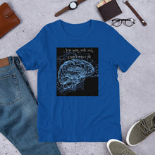 Load image into Gallery viewer, Live, love, grow and be mega-happy Unisex T-Shirt
