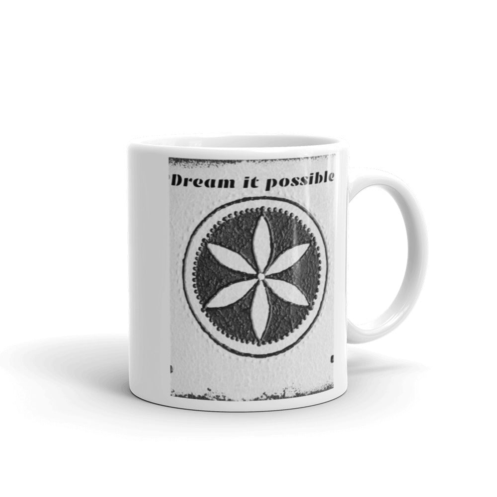 Dream it possible White glossy mug