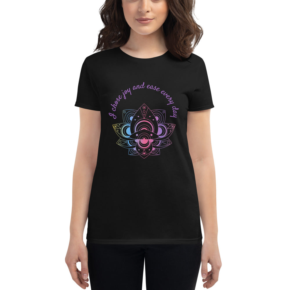 I chose joy women's short sleeve t-shirt