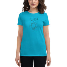 Load image into Gallery viewer, Don&#39;t dream of it, train for it mirror message Women&#39;s short sleeve t-shirt
