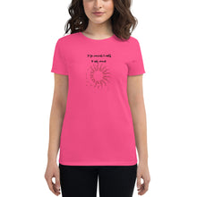 Load image into Gallery viewer, Don&#39;t dream of it, train for it mirror message Women&#39;s short sleeve t-shirt
