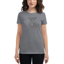 Load image into Gallery viewer, Don&#39;t dream of it, train for it mirror message Women&#39;s short sleeve t-shirt
