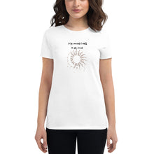 Load image into Gallery viewer, Don&#39;t dream of it, train for it mirror message Women&#39;s short sleeve t-shirt
