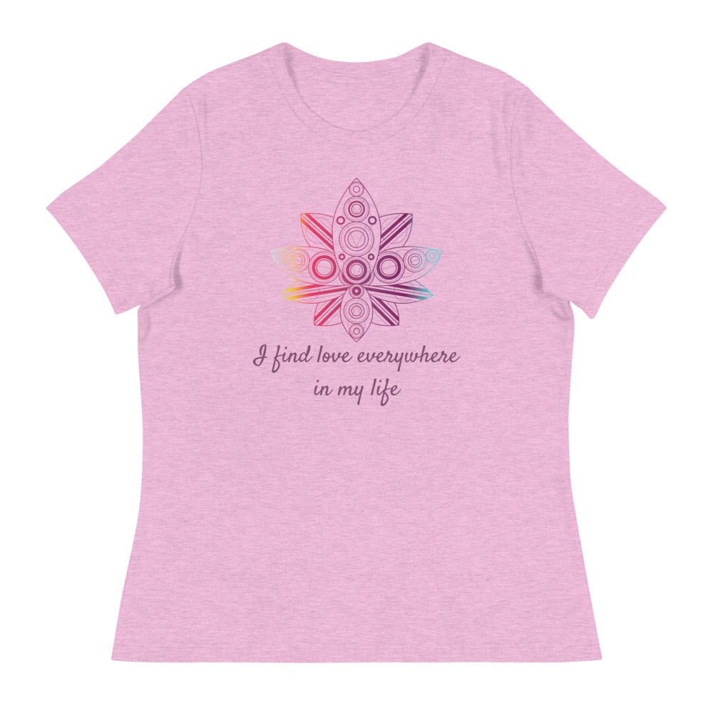 I find love women's relaxed T-Shirt